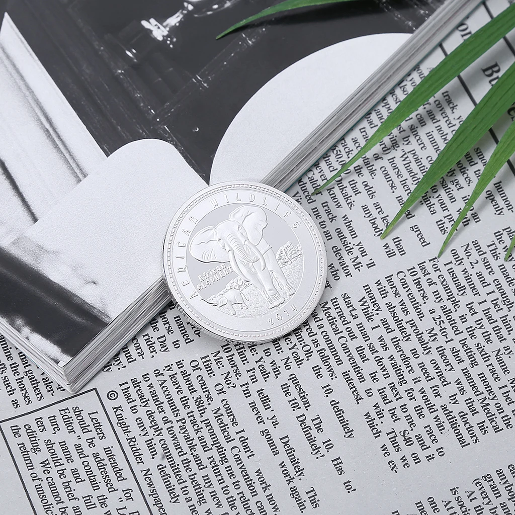 Замбия Республика 1OZ Серебряная монета в африканском стиле дикой природы слон