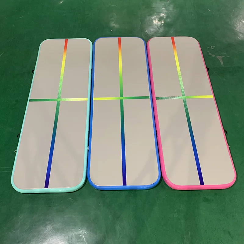 

Новый дизайн, надувной коврик для тренажерного зала Rainblow, 6 м, воздушный трек, животик для гимнастики, Регулируемый воздушный пол, прыжки