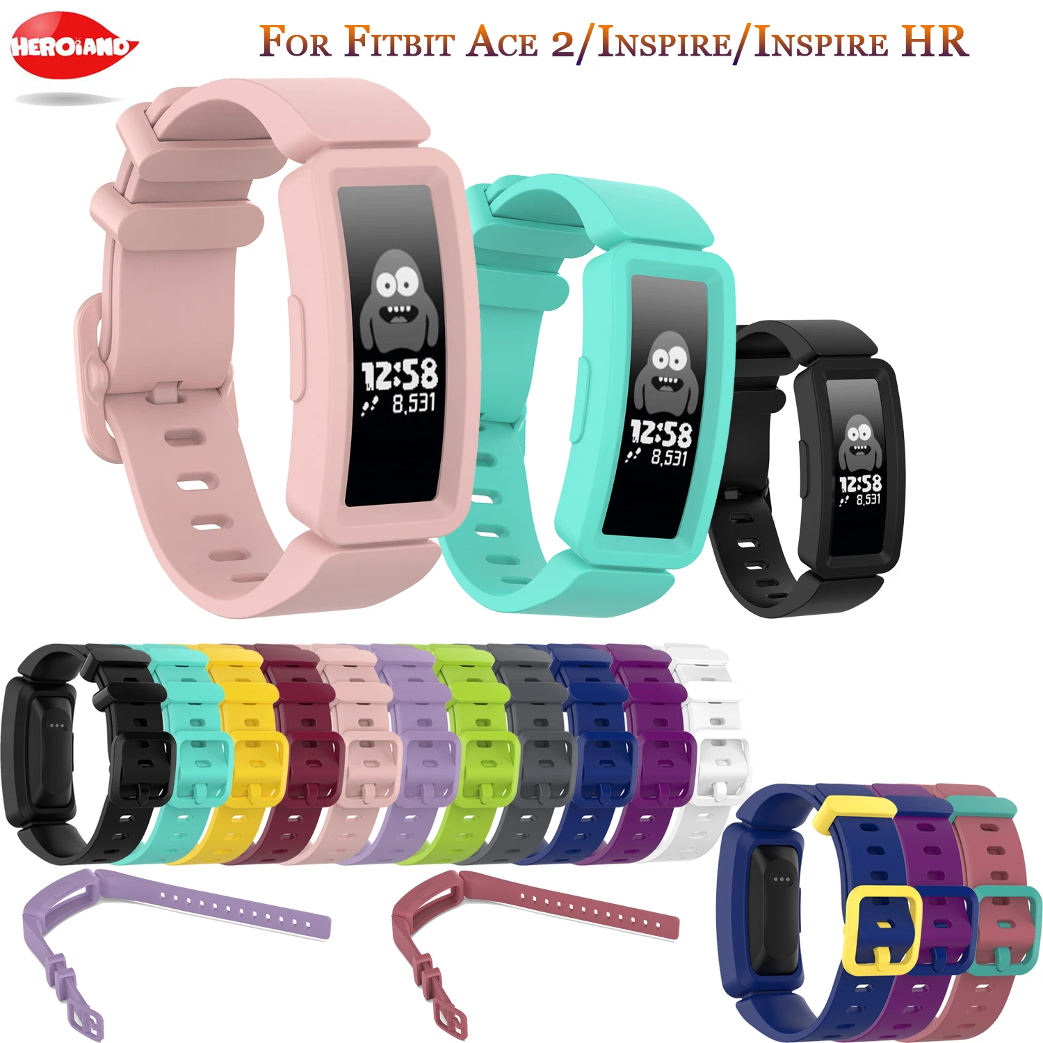 

Classic Wristband Strap Bracelet For Fitbit Inspire Inspire HR Ace2 Activity Tracker Smart watch Band New Replacement Wristband