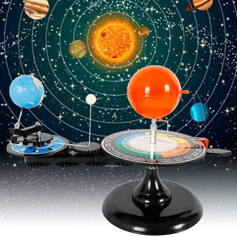

Solar System Globes Sun Earth Moon Orbital Planetarium Model Teaching Tool Education Astronomy Demo for DIY Children Toy