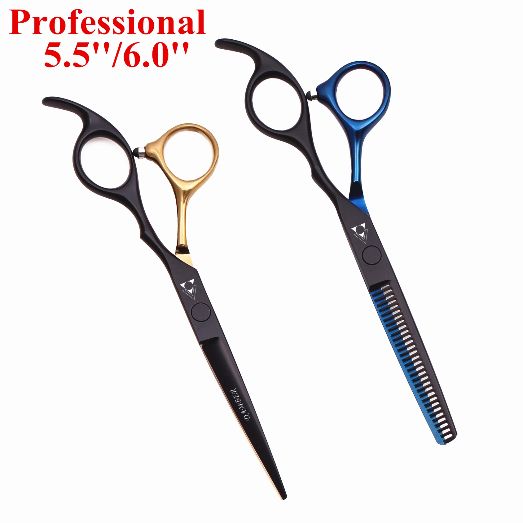 

Hair Scissors 5.5 6.0 Professional Hairdressing Scissors Thinning Barber Scissor Set Hair Cutting Scissors 440C Japan Steel 888#