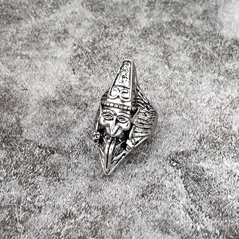 1 шт. мужское винтажное панк известное кольцо с привидением готическое забавное