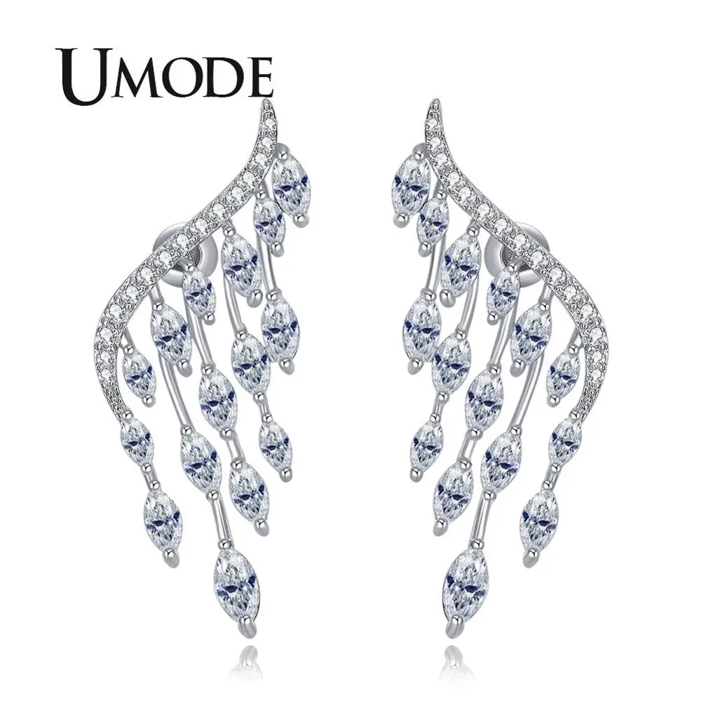 UMODE новинка Модные женские ювелирные изделия белого золота крылья ангела