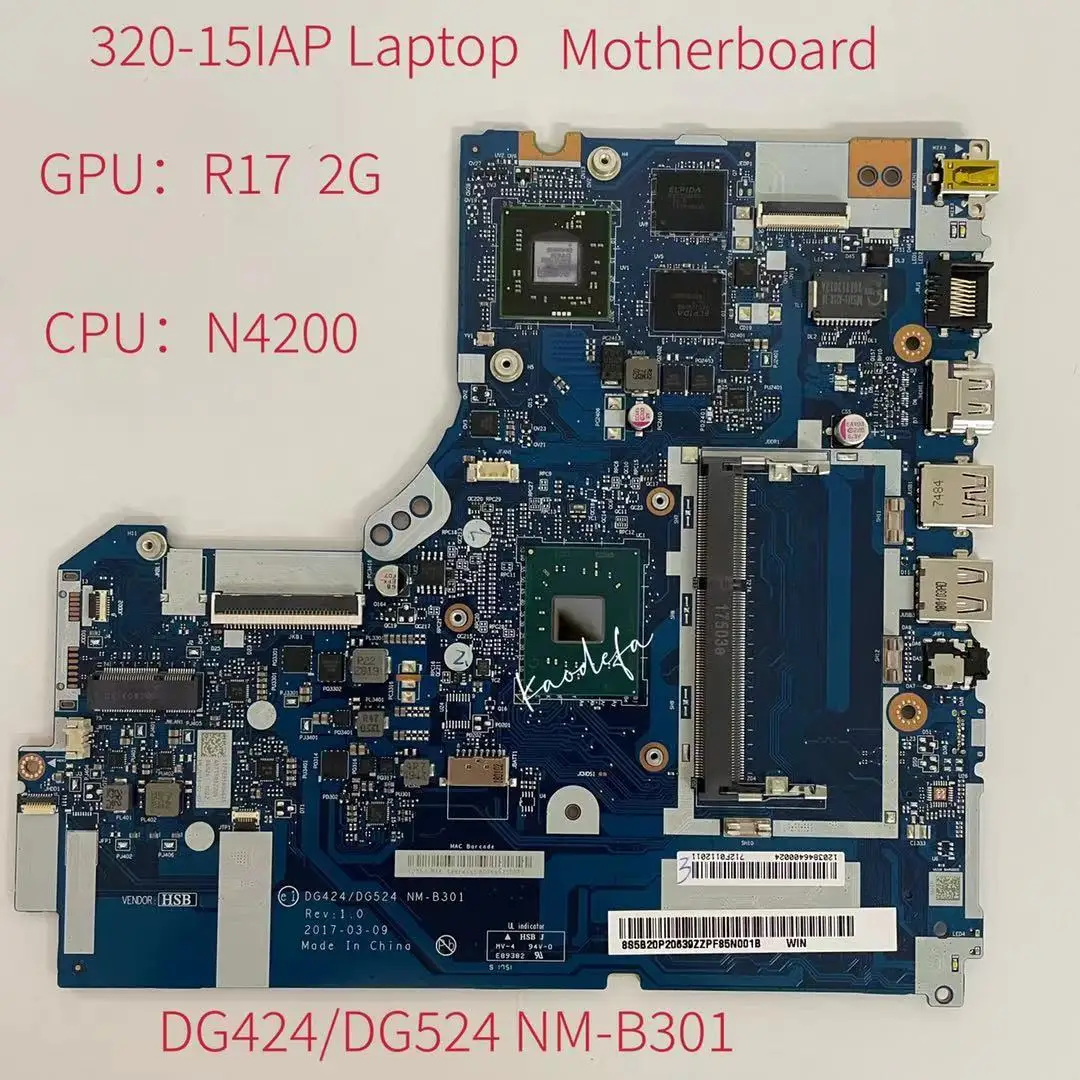     Lenovo Ieadpad 320-15IAP CPU:N4200 (SR2Z5) R17 2G DG424/DG524 : 5B20P20639 100%  