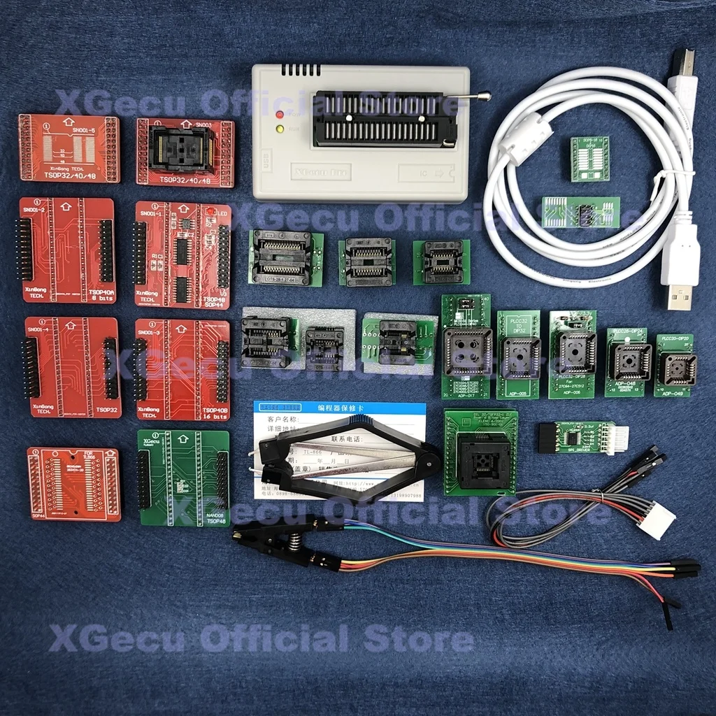 Черная розетка V11.70 XGecu TL866II Plus USB-программатор с поддержкой 17225 + IC SPI Flash NAND EEPROM MCU