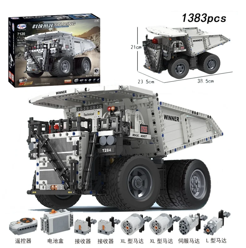 

Winner City Technical Series RC Crawler tractor Excavating Machinery Car Model Building Blocks Bricks Toys For Children Gifts