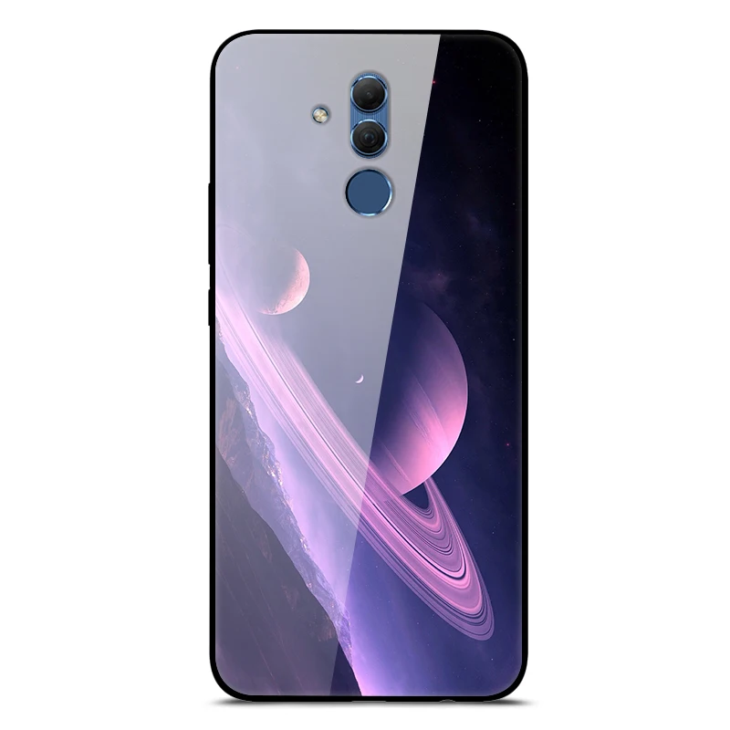 Mate 20 Lite чехол для huawei mate 20 Lite чехол s 6,3 силиконовый бампер из закаленного стекла+ Жесткая задняя крышка из поликарбоната чехол для телефона s Coque - Цвет: 57