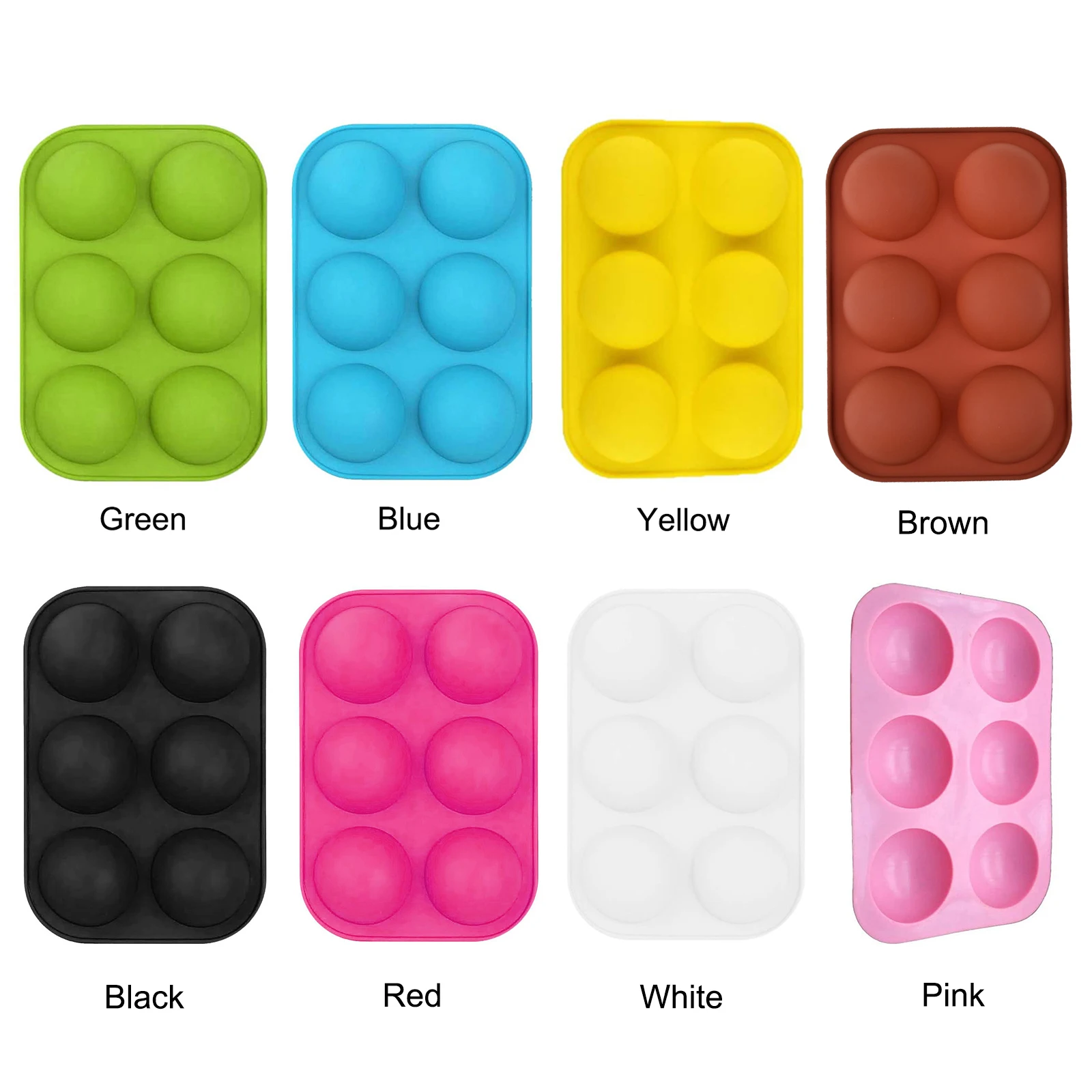 

Ball Sphere Silicone Mold For Cake Pastry Baking Chocolate Candy Fondant Bakeware Round Shape Dessert Mould DIY Decorating