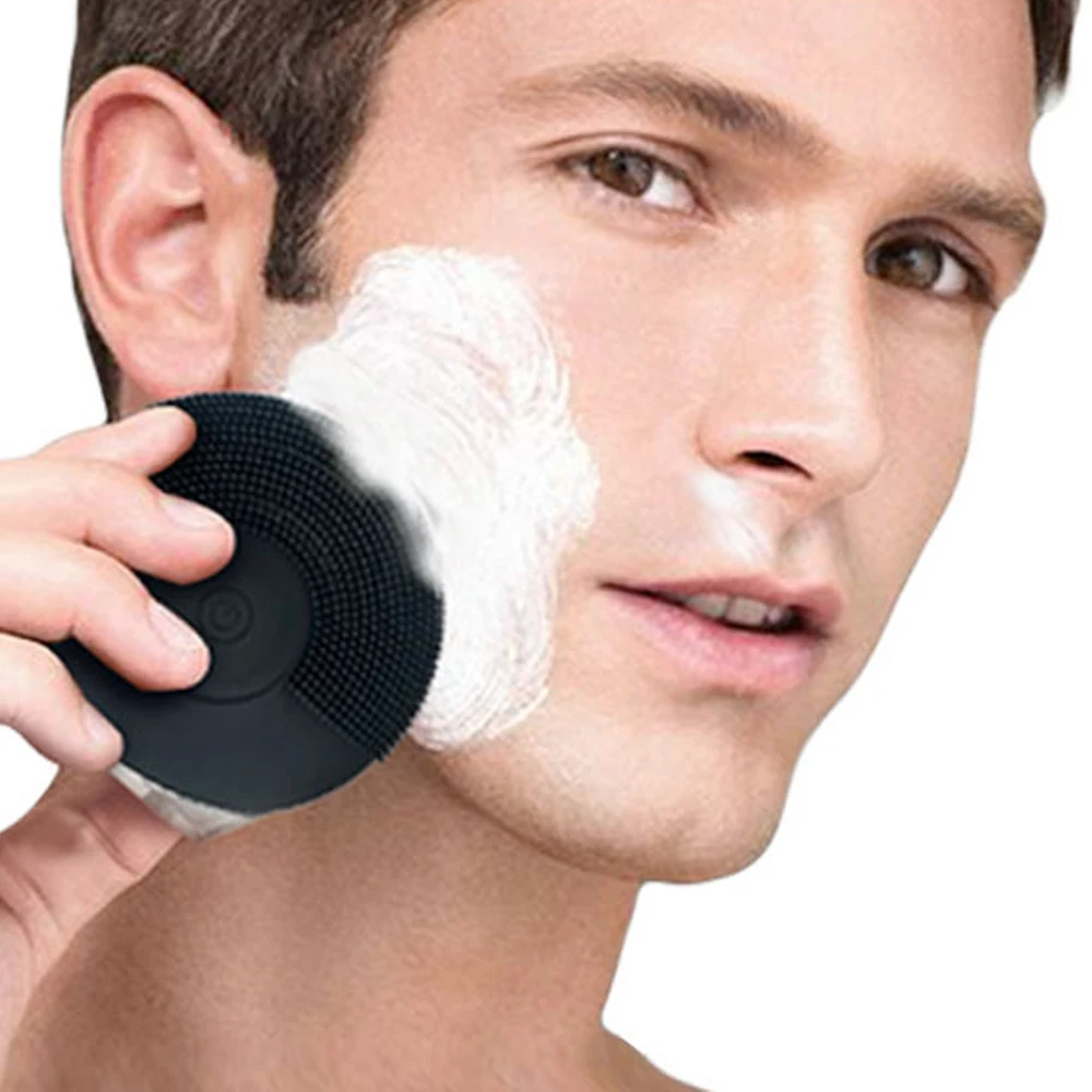 1 шт. Ультразвуковая электрическая мини щетка для очищения кожи лица|Устройство