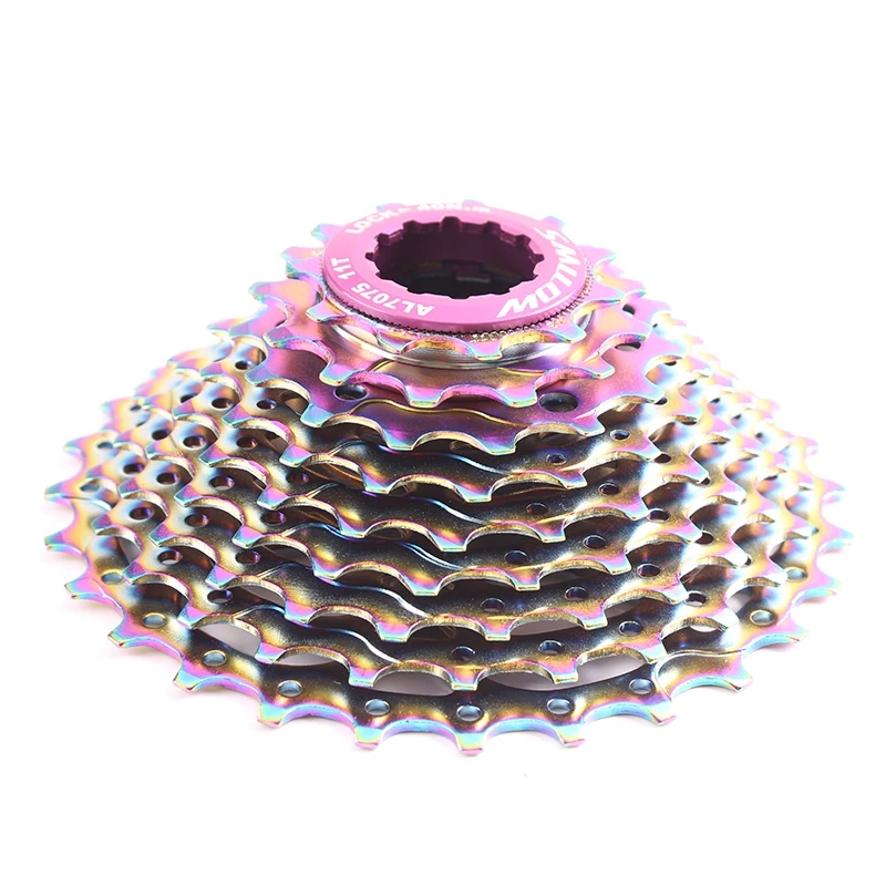 

SMLLOW Road Bike Cassette Ultra-Light Bicycle Flywheel 11-28T 9Speed Colorful for Road Bicycle MTB BMX