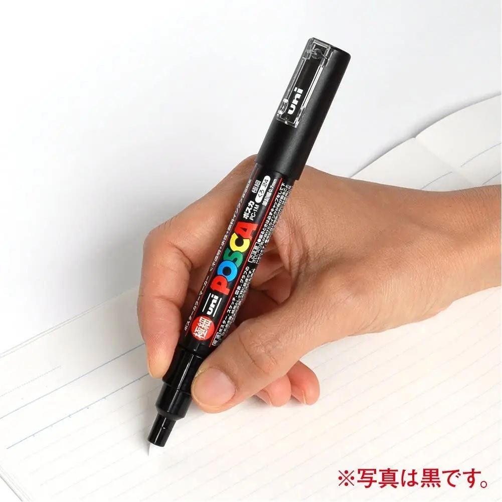 Ручка-маркер Uni-posca 12 цветов PC-1M для керамической кружки стекла дерева металла -