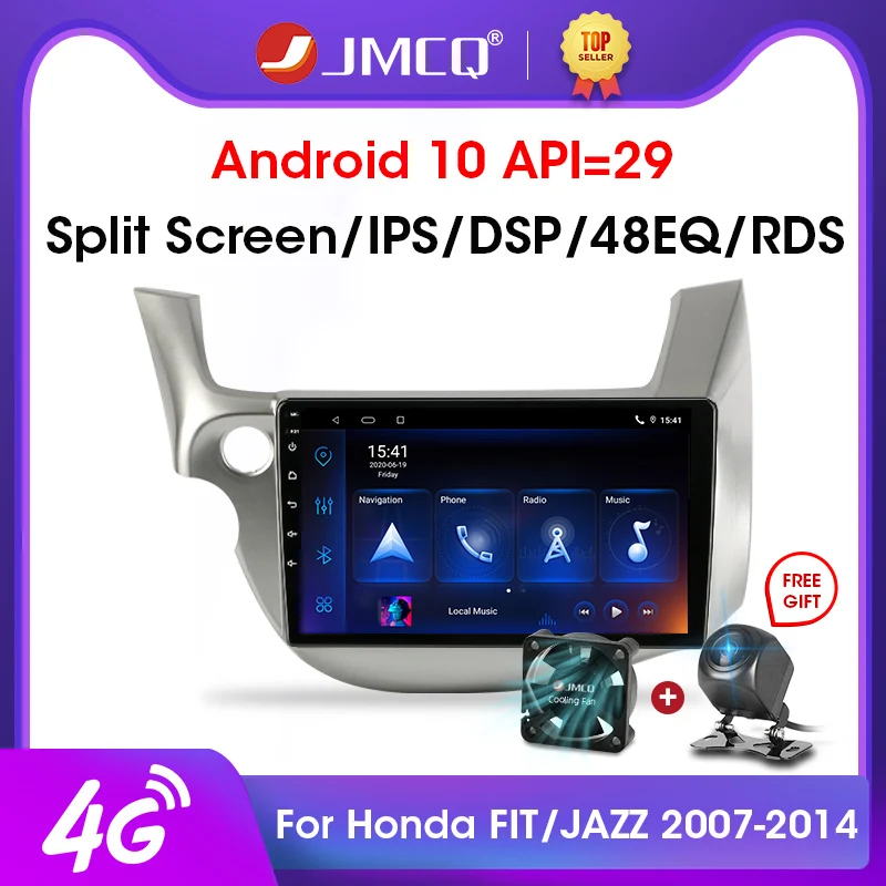 JMCQ 2Din Android 10 2G + 32G 4G WiFi DSP CarPlay автомобильный Радио мультимедийный видео плеер для