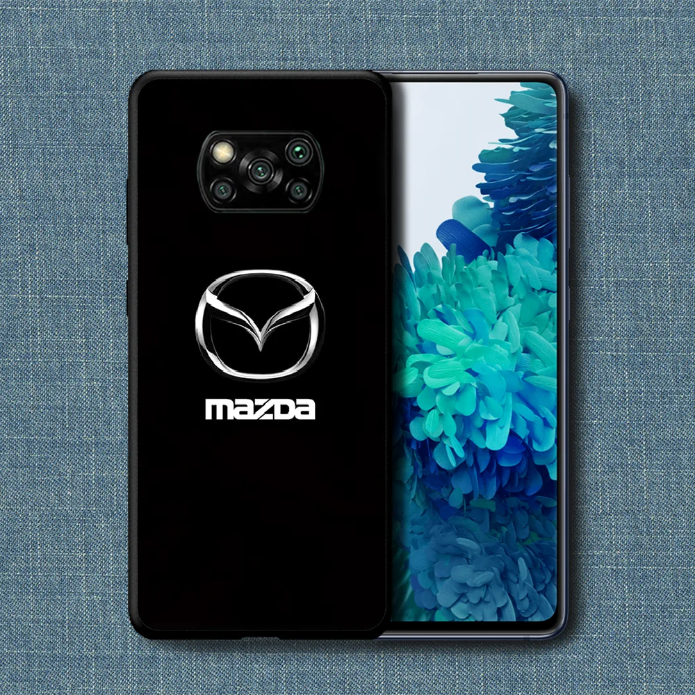 

MAZDA Sports Car Phone Case For Xiaomi Mi Note 10 A3 9 MAX 3 A2 8 9 Lite Pro Ultra black Bumper Soft Shell Painting Waterproof