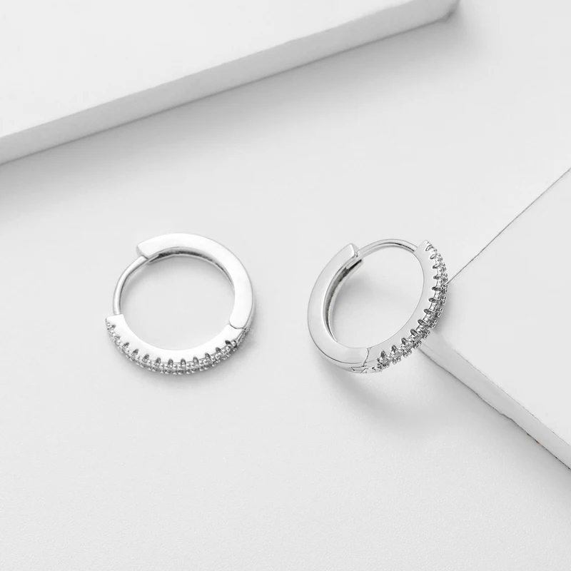 Женские серьги кольца SIPENGJEL 1 пара геометрические Крошечные круглые для пирсинга