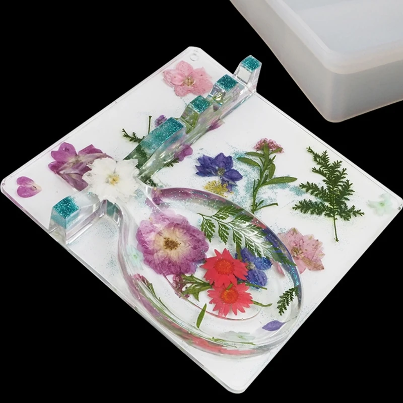 

Spoon Storage Tray Epoxy Resin Mold Tableware Rack Plate Silicone Mould DIY Crafts Home Decortaions Casting Tool