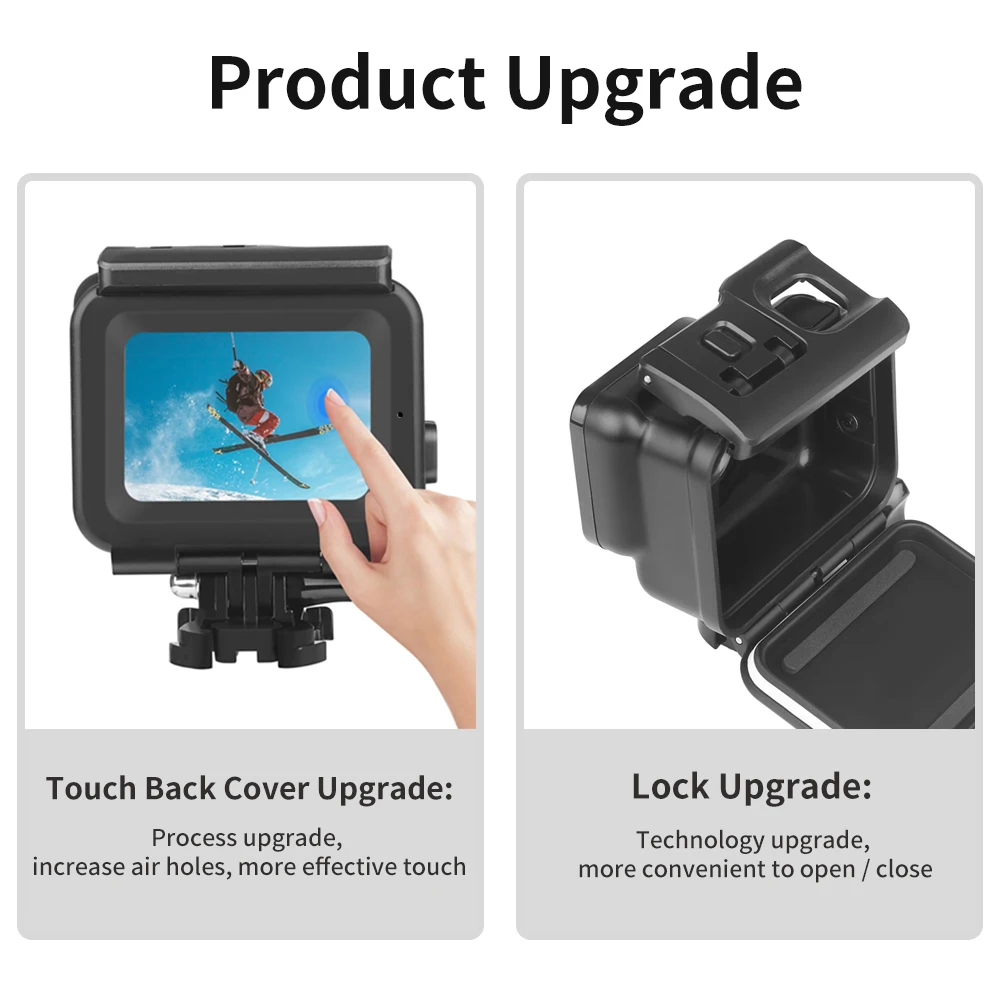 Водонепроницаемый чехол для экшн камеры Gopro Hero 7 6 5 45 м черный подводной съемки Go Pro