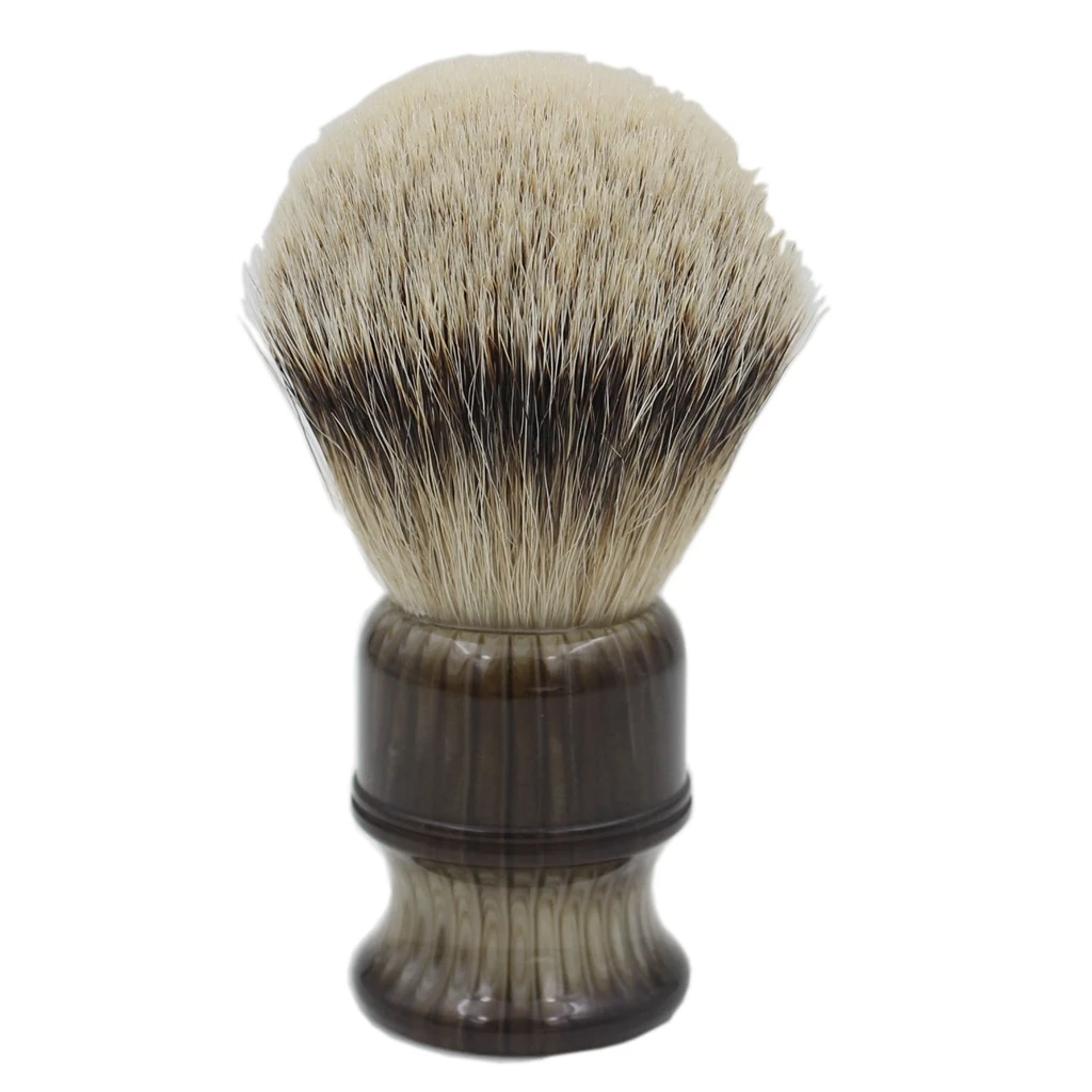 Кисть для бритья из искусственного гудка с полимерной ручкой|shaving brush|badger hair shaving