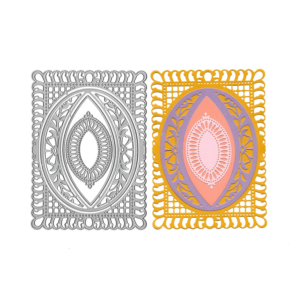 Геометрический Трафаретный вырубной штамп рамка Скрапбукинг альбом записная