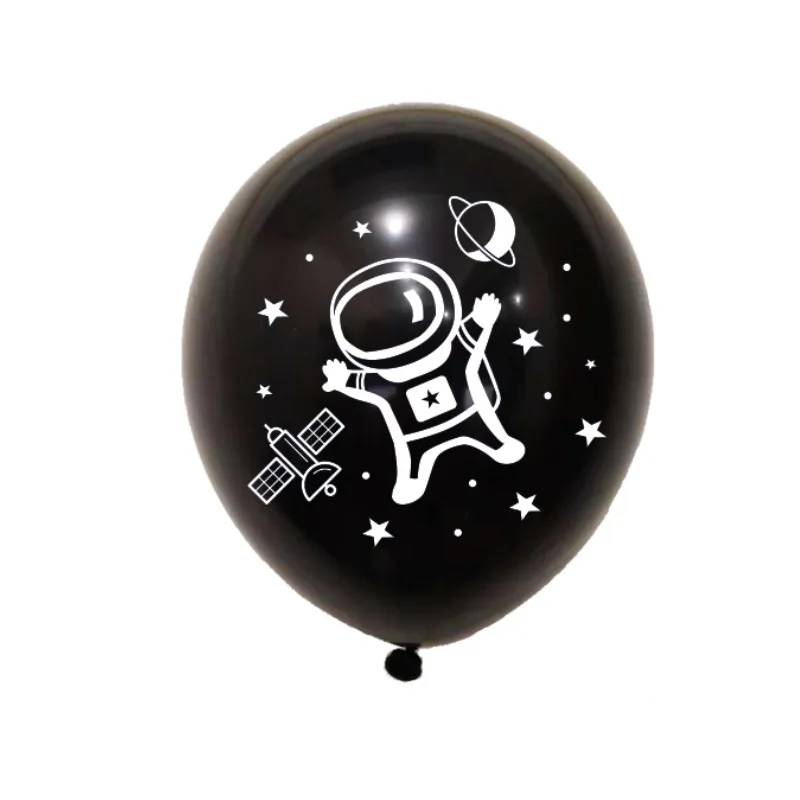 

100pcs Party Decoration Astronaut Spaceman Latex Balloon Universe Space Party Decoration Black Blue Round Balloon