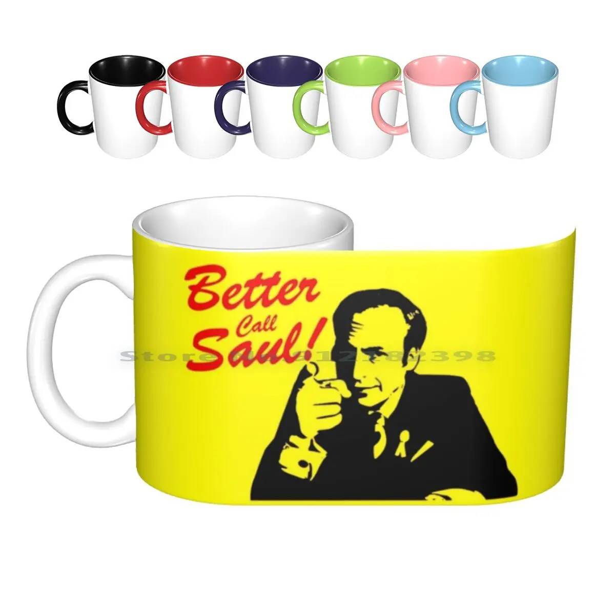 

Керамические кружки Better Call Saul, кофейные чашки, кружка для молока и чая, телевизионная серия, культовый фильм, минималистичный силуэт, богатс...