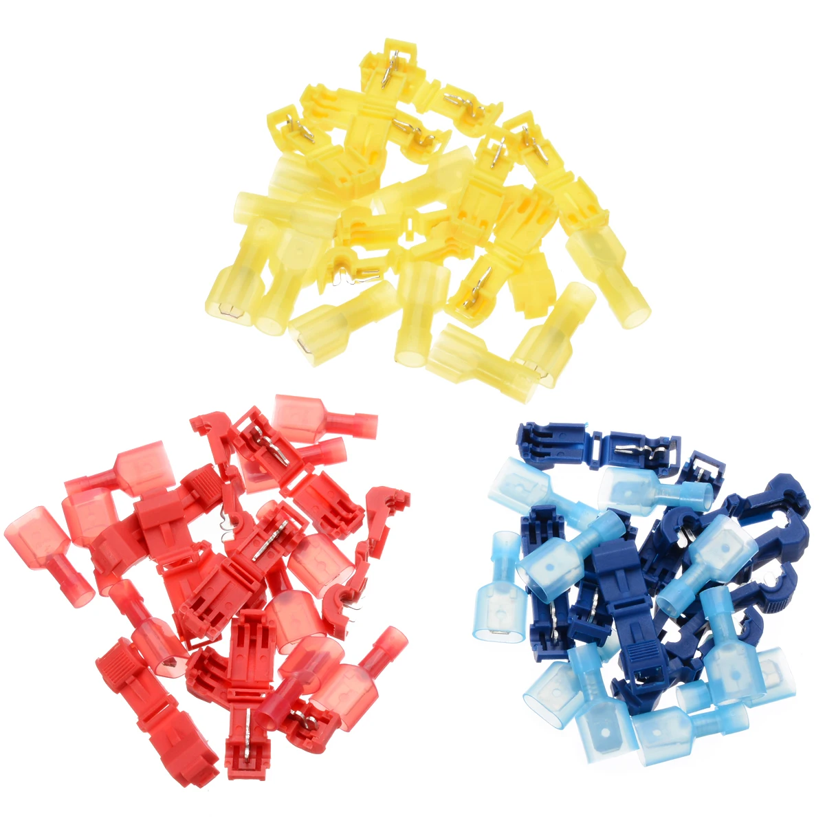 60 шт. разъемы для проводов клеммы разъемов и комплект женских лопаток быстрое