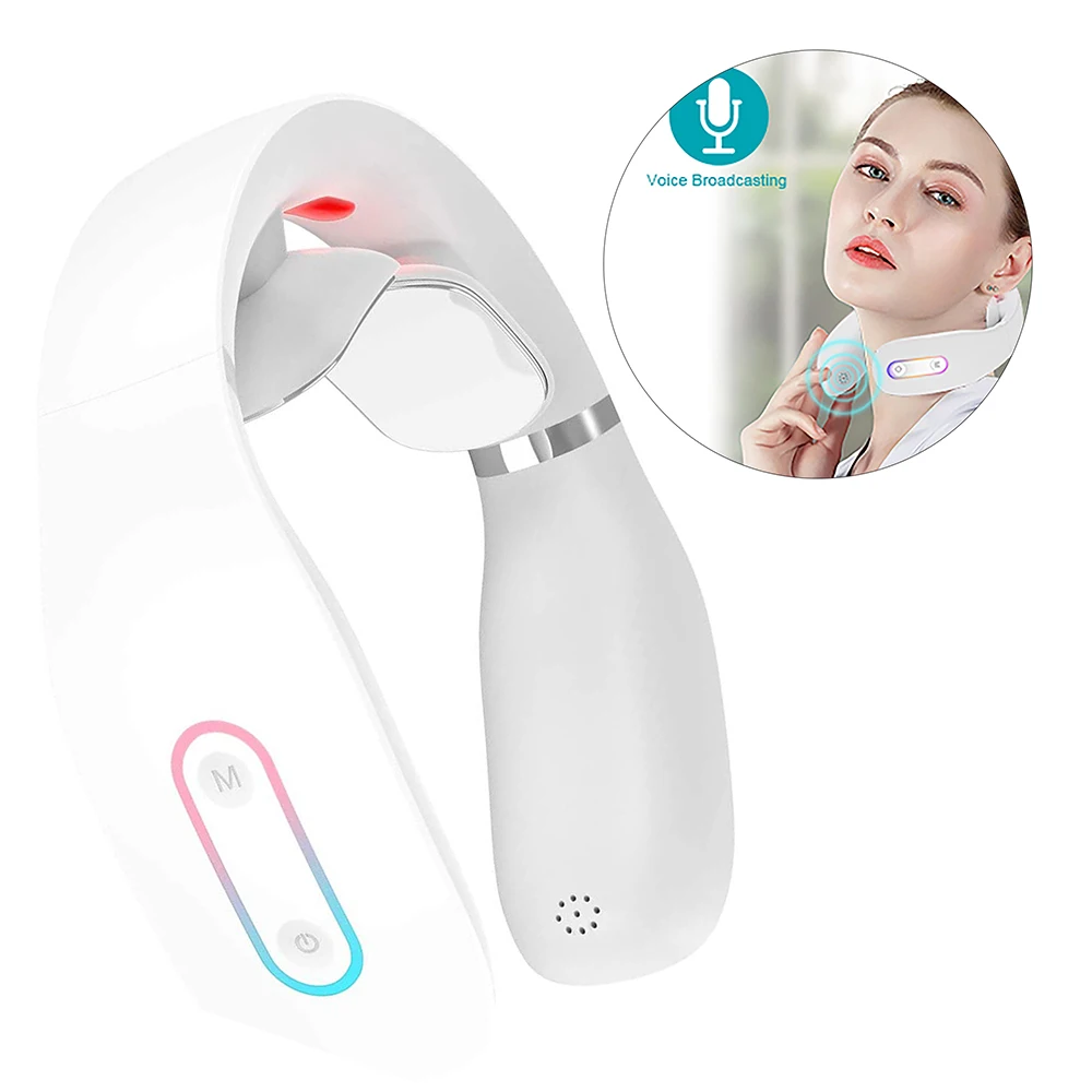 

Electric Pulse Neck And Back Massager Far-infrared Heating Analgesic Tool For Health Care And Relaxation 5 Modes 16 Levels