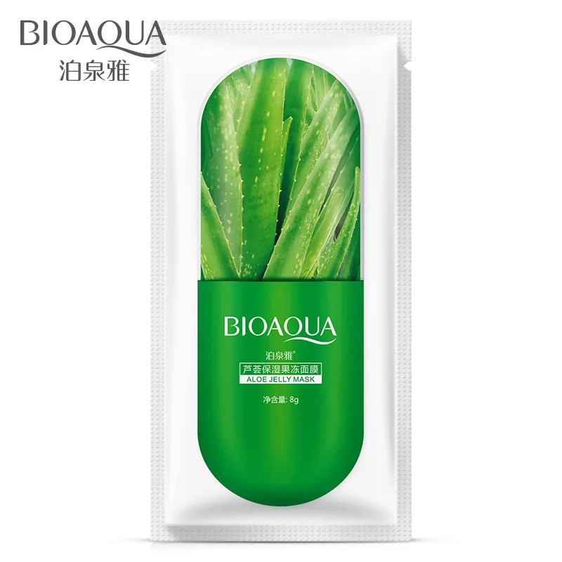BIOAQUA Plant Jelly Face Mask Aloe Vera/Blueberry/Cherry Blossom Moisturizing Sleep Facial For Women | Красота и здоровье