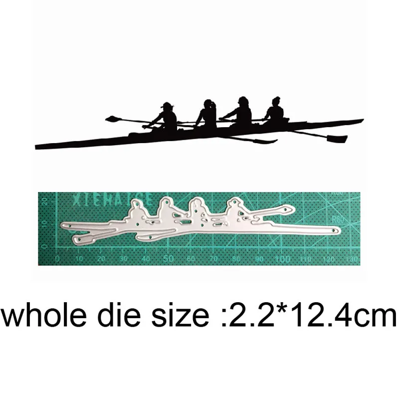 

Craft dies metal cutting dies cut die mold Woman Boating Scrapbook paper craft knife mould blade punch stencils dies new 2021