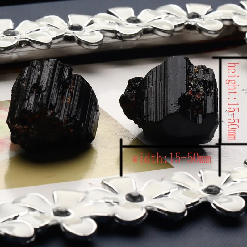 2PC Natural Gemstone Tourmaline Small Ornament Quartz Mineral Jewelry Modern Home Decoration Garden DIY Gift | Дом и сад