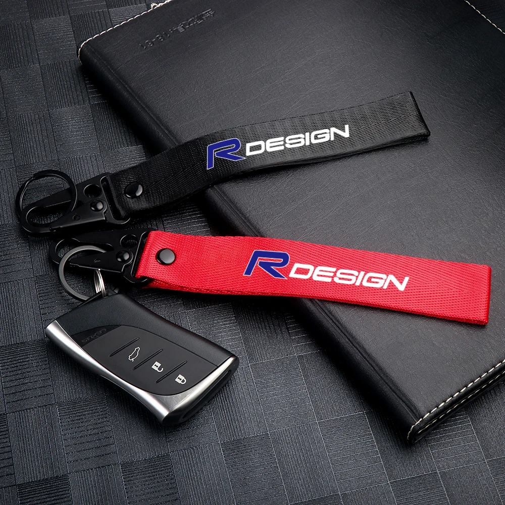

New Car Interior Trinket Keychains For Volvo RDESIGN C30 C70 S40 S60 S80 S90 V40 V60 V70 V90 XC30 XC40 Auto Key Chain Key Rings