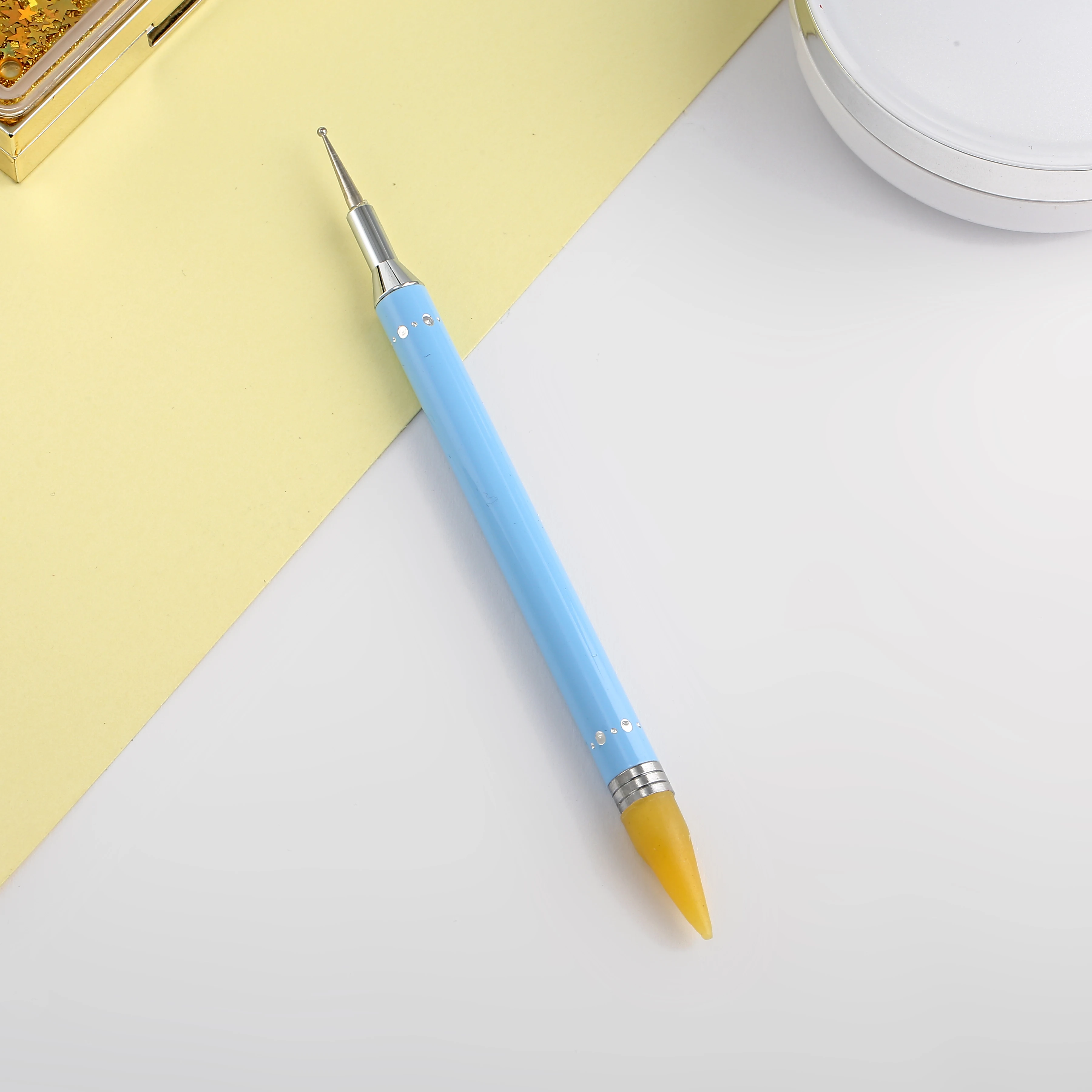 Diamond Embroidery Double Head Point Drill Pen Dot Painting Nail Art Rhinestone Picker Wax Pencil Crystal Handle Tool | Красота и