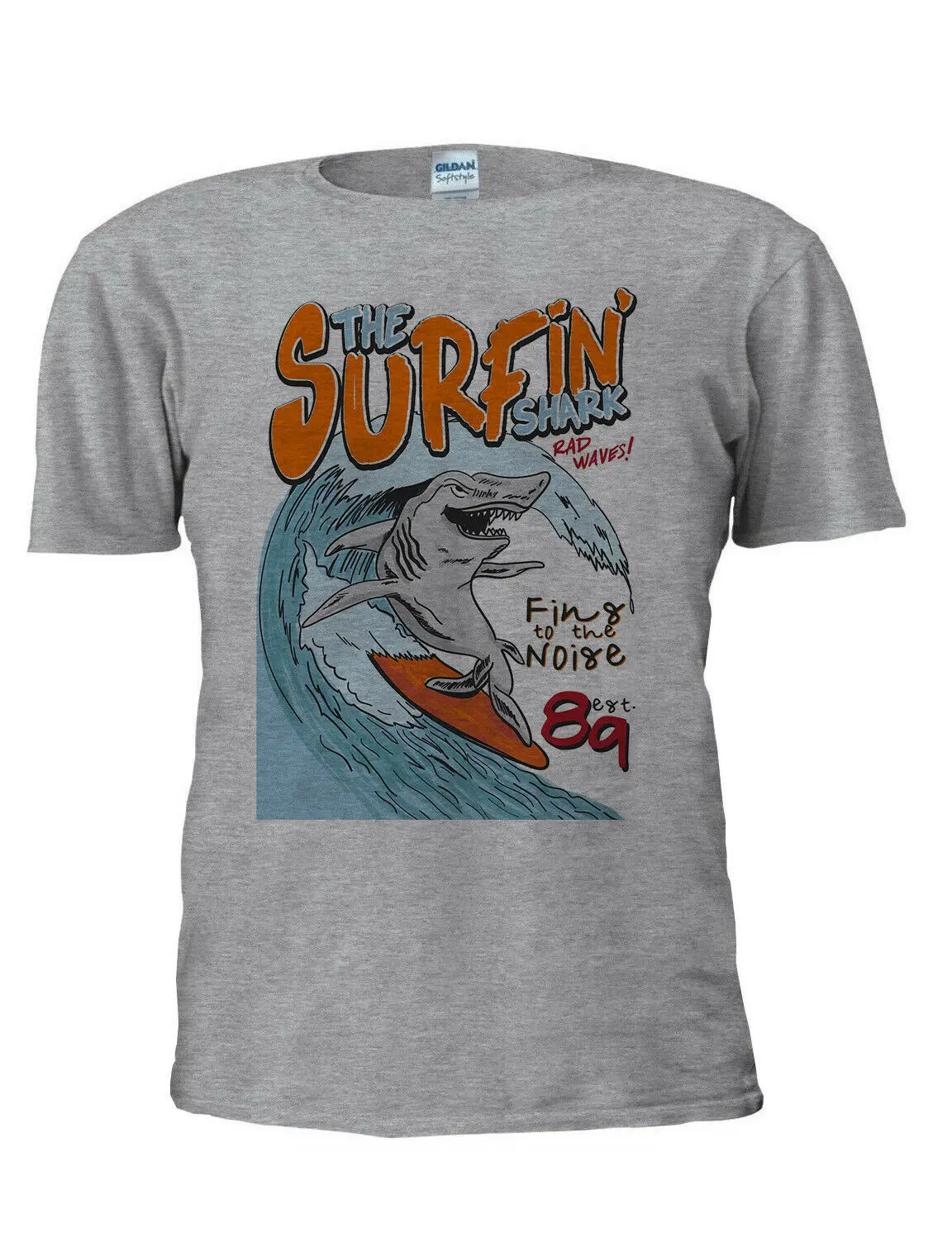 

Surfing Shark T Shirt Men Women Unisex Trendy T Shirt
