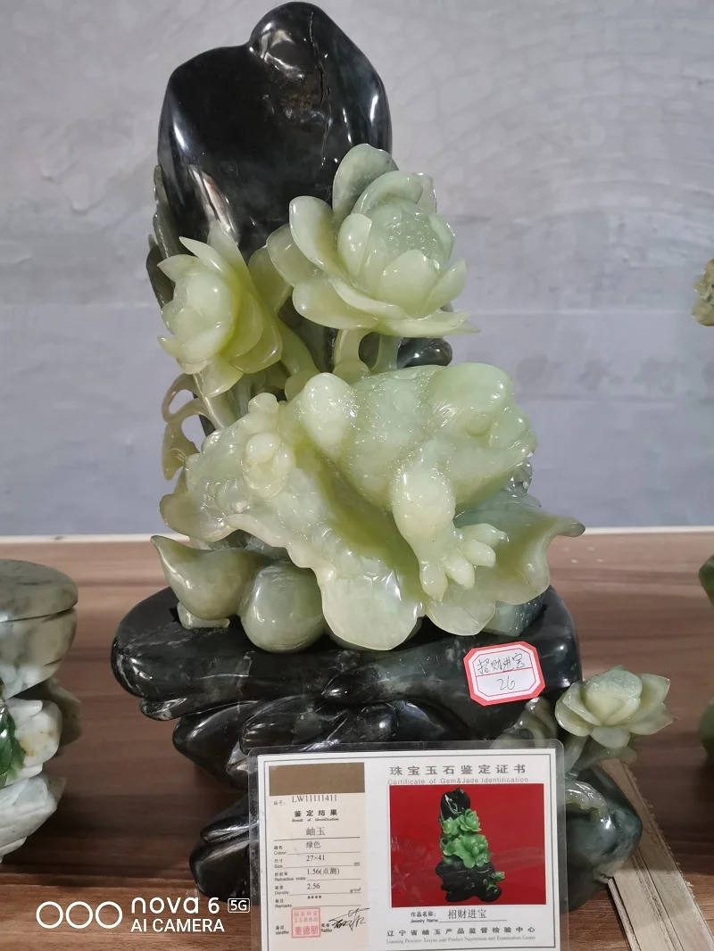 

Natural xiuyu jade A HandCarved black green jade frog jadeite jade crafts green jade pendant jade jewelry jade necklaces