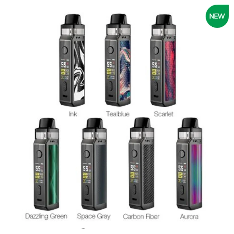 Лучший VOOPOO Винчи X 70 Вт Pod Комплект с двойной катушкой Системы 0,96-дюймовый Экран приведенный в действие одной 18650 Батарея Vape kitvs Винчи Mod Kit