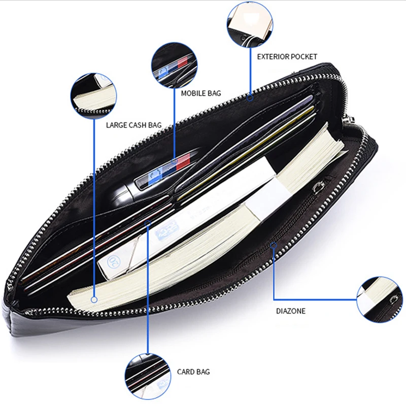 

Phone Pouch Case Leather Phone Bag for Iphone XS 11 Pro Max XR Universal Pouch PU Leather Cover for Huawei Xiaomi Phone Holdbag