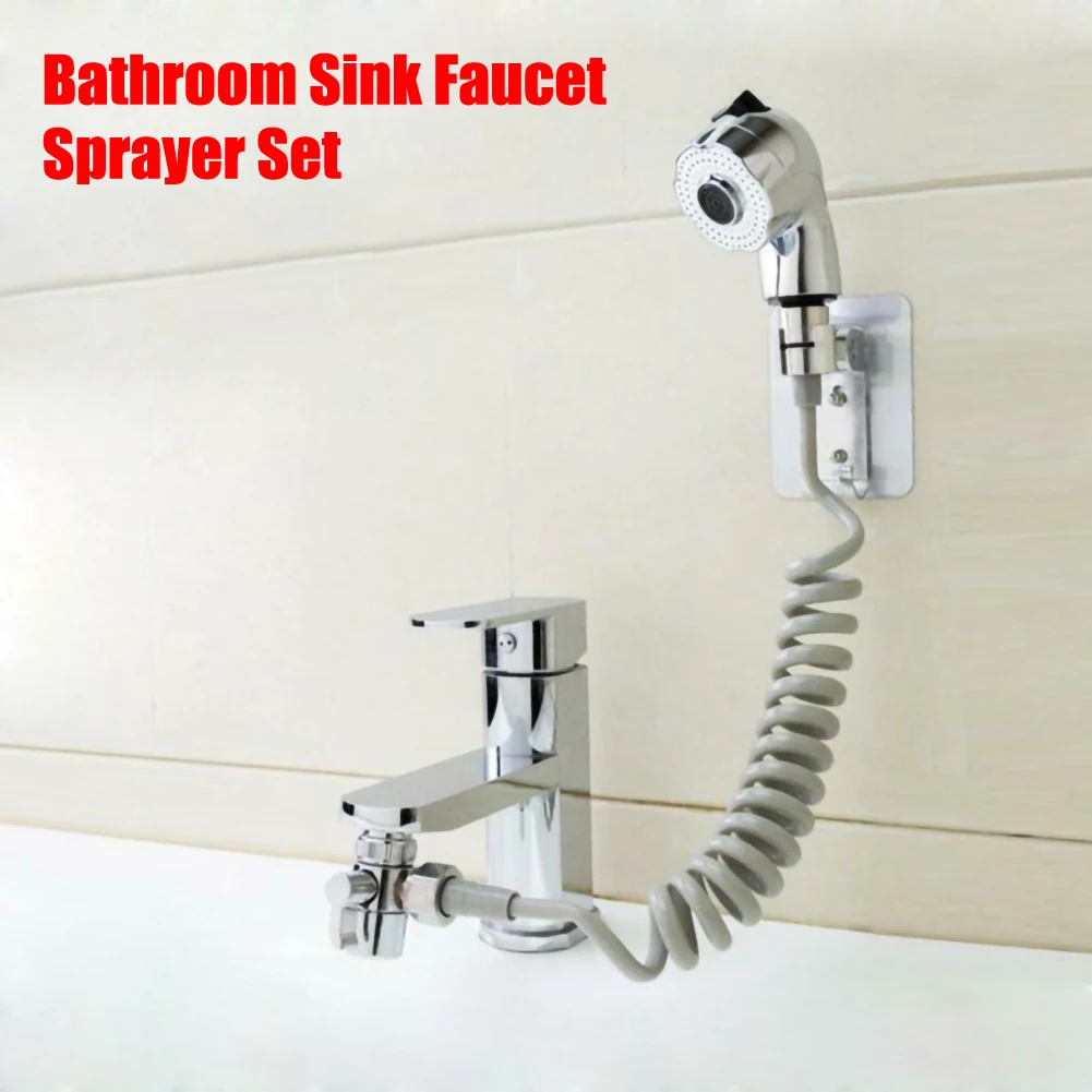 

Bathroom Faucet External Shower Hand-held Telescopic Small Nozzle Set Shampoo