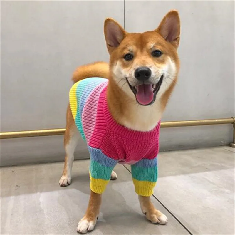 Одежда для собак Shiba Inu зимний свитер Pomeranian Пудель Бишон шнаузер одежда мопса