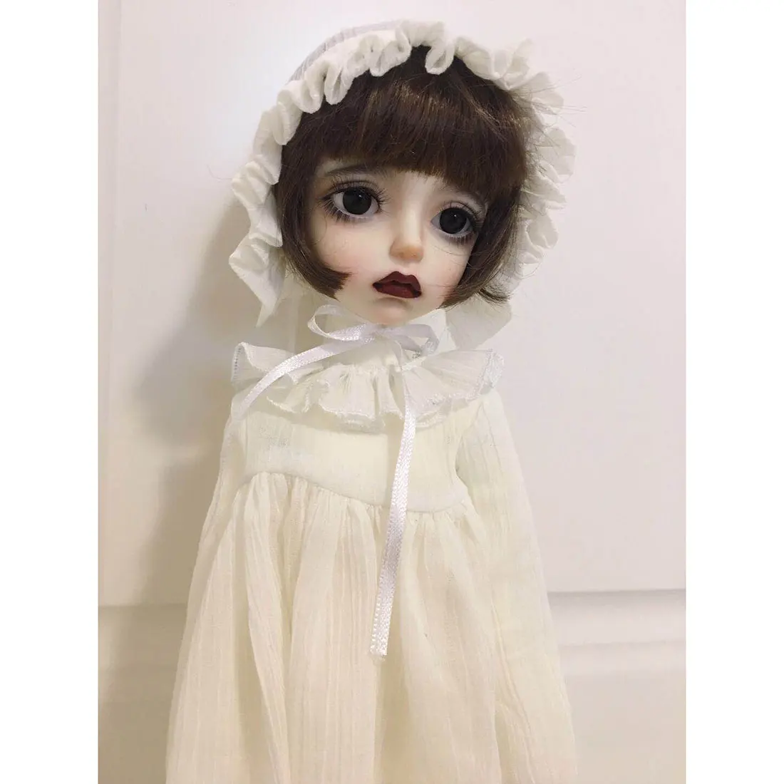 

Ночная юбка, белое кружевное платье, комплект одежды для шарнирных кукол 1/6 1/4, девочка-без куклы