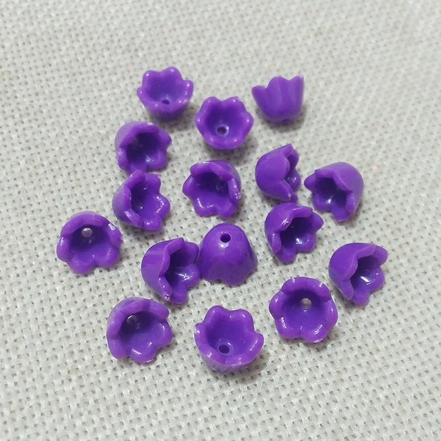 Набор цветочных сережек акриловые наконечники для бусин ожерелье с лариатами