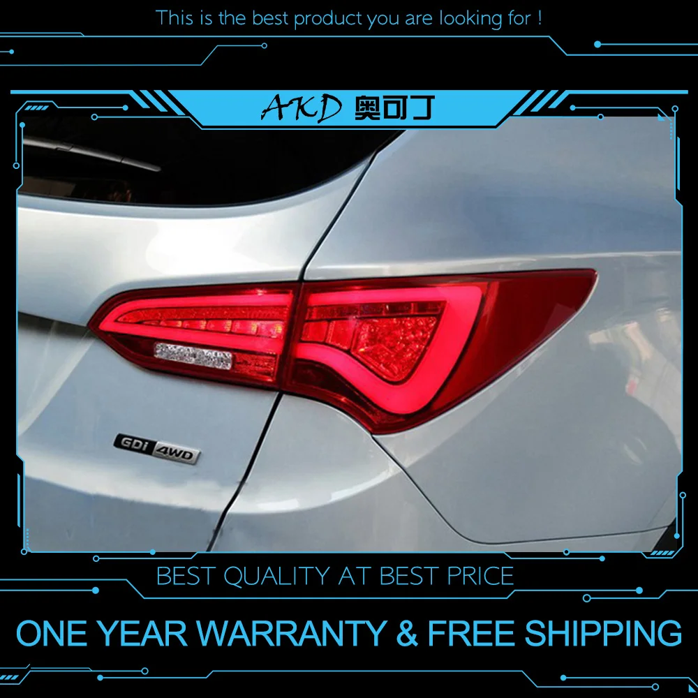 АКД Тюнинг автомобилей задние фонари для hyundai ix45 Santa Fe Santafe светодиодный DRL