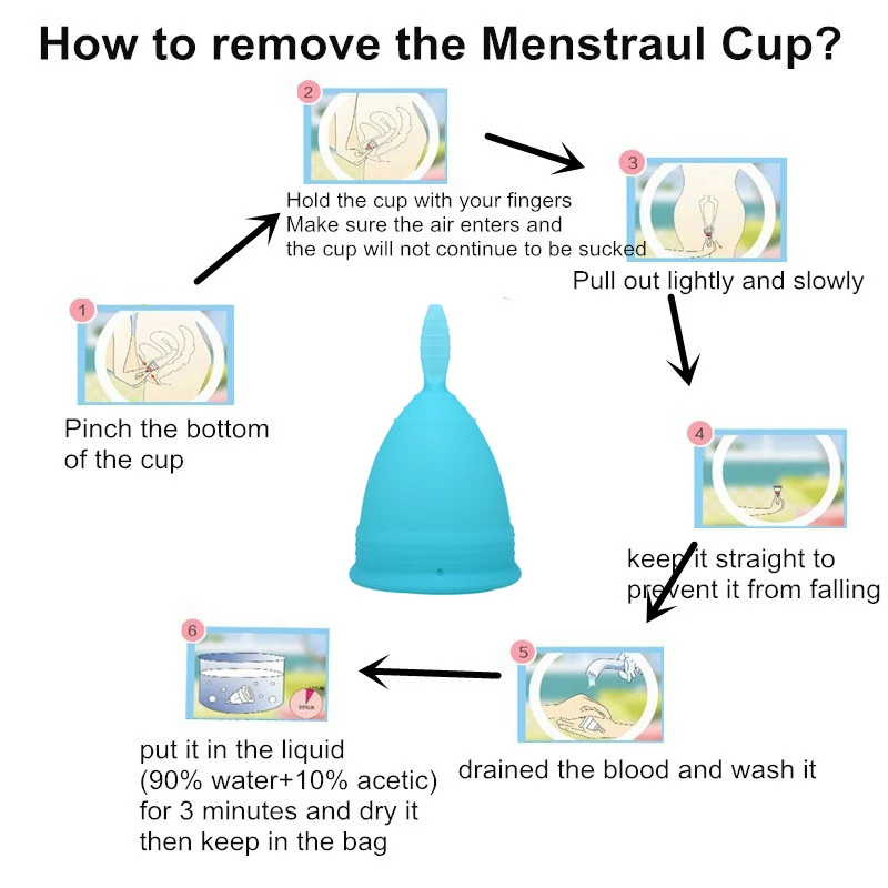 Многоразовый коллектор Менструальный медицинский период Чашка мягкая