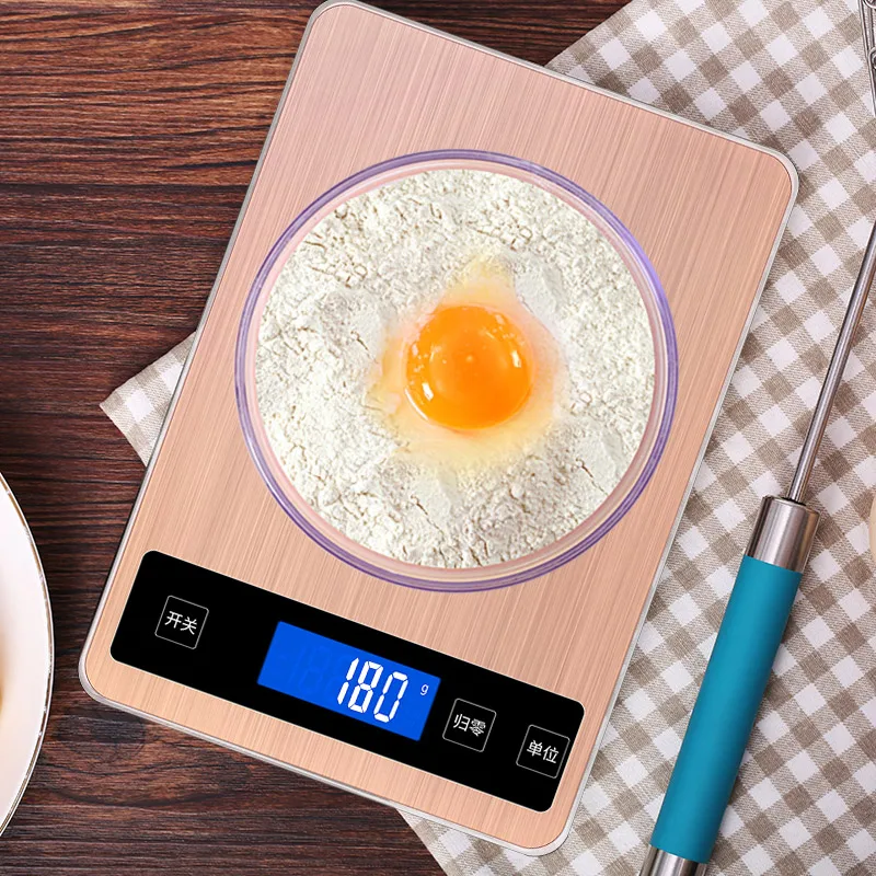 AMINNO LED электронные весы USB перезаряжаемые цифровые кухонные грамм / унция мл для