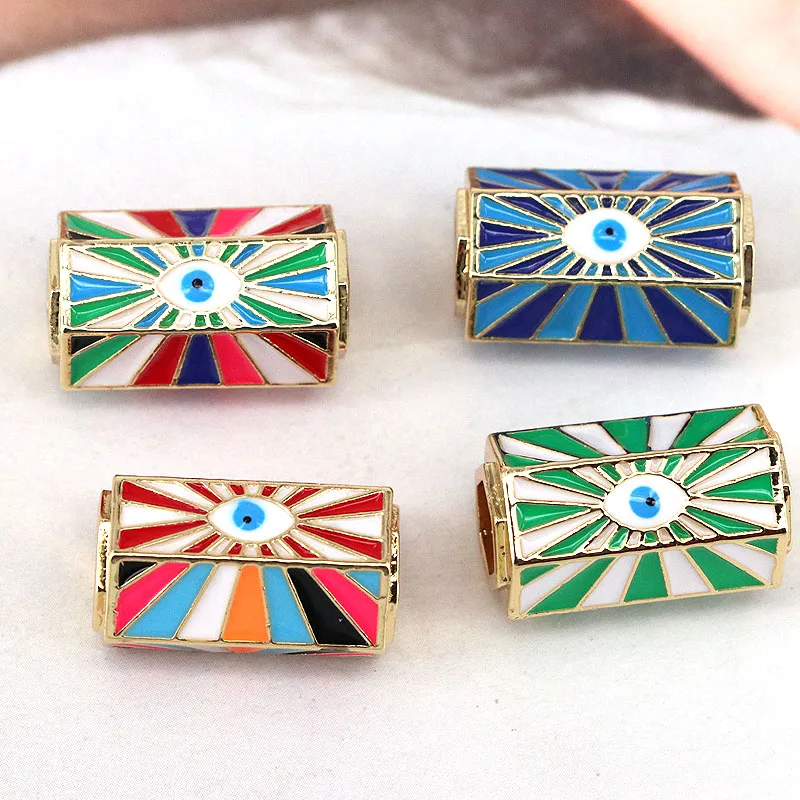 5 шт. разноцветные эмалированные бусины разделители для ювелирных