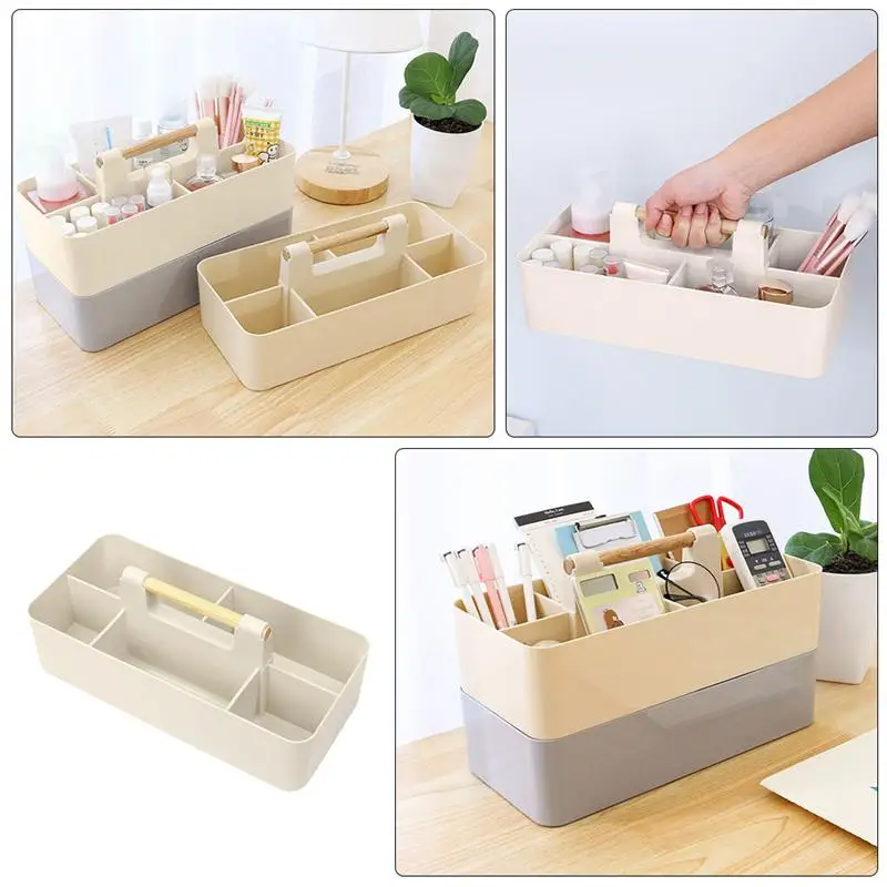 

1pc Multipurpose Desktop Office Home Storage Box Sundries Cosmetics Container