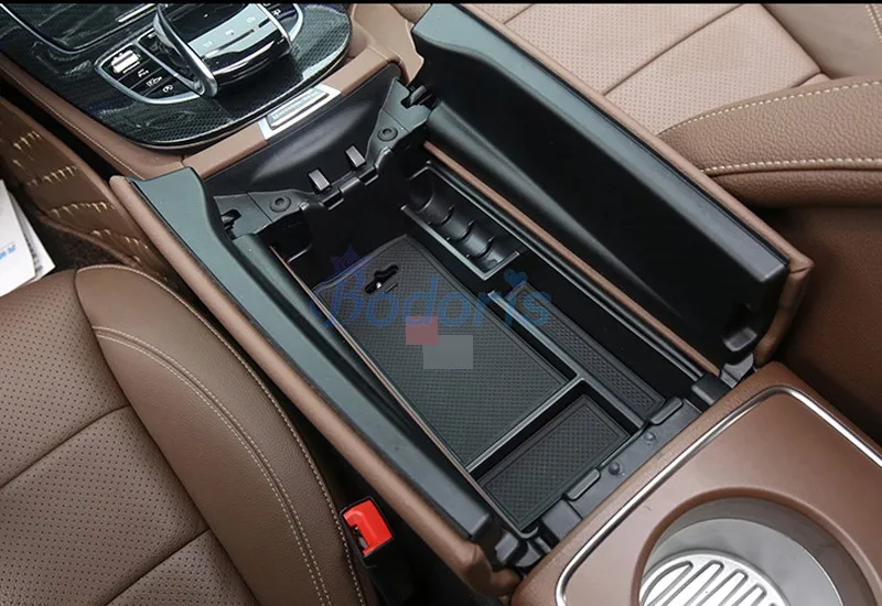 Автомобильный органайзер для Mercedes Benz E Class W213, центральный подлокотник, коробка для хранения перчаток, аксессуары для стайлинга автомобилей