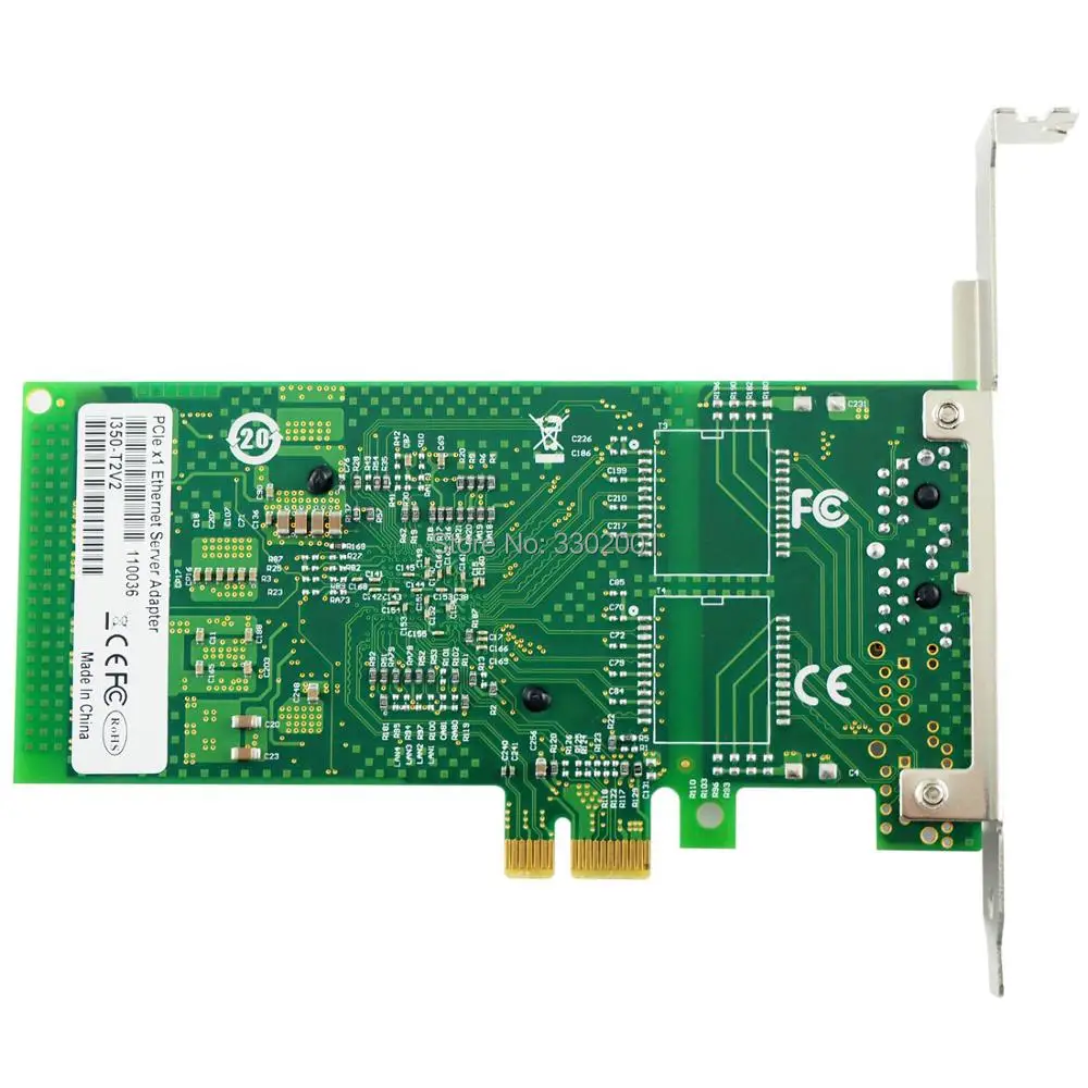 Чипы Intel I350AM2 двойной порт гигабитный контроллер Ethernet рандомный PCI-E X1 сервер для