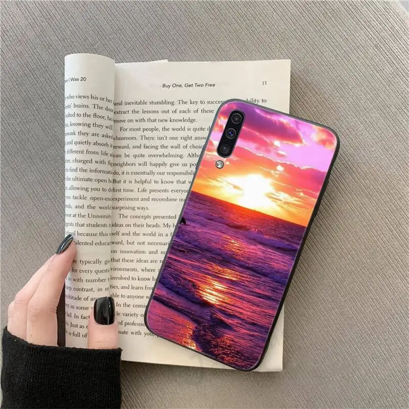 

Sunset Red Beautiful scenery Phone Case For Samsung galaxy S 9 10 20 A 10 21 30 31 40 50 51 71 s note 20 j 4 2018 plus