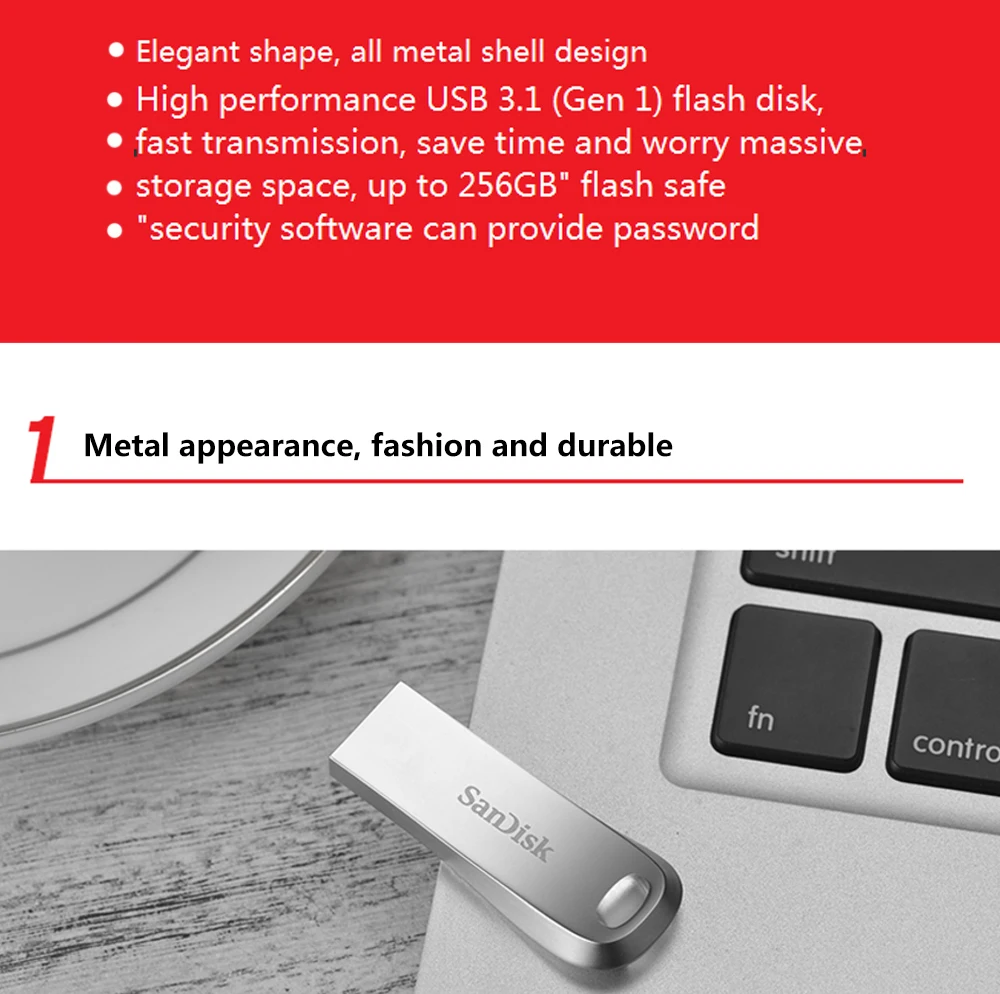 Флеш-накопитель USB SanDisk 32 ГБ, USB3.1, флеш-накопитель 16 ГБ, 64 ГБ, 128 ГБ, CZ74, 150 Мб/с, флеш-накопитель, USB флешка для ноутбука