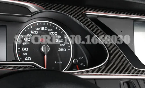 Консоль из углеродного волокна приборная панель литье крышка для Audi A5 S5 2008-2016 2 шт.