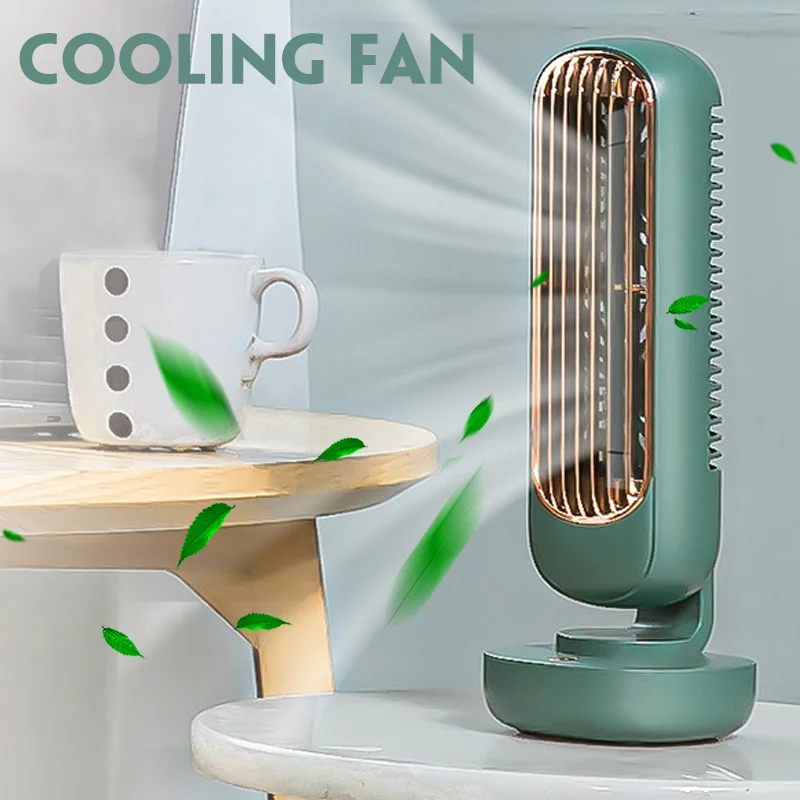 

Лопасти вентилятора с двойным двигателем, портативный бесшумный охлаждающий вентилятор для рабочего стола, воздушный охладитель с сильным...